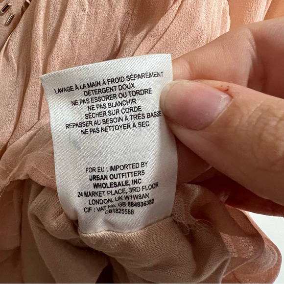 NEW NWT Free People Off The Shoulder Embellished Moon Gleam Dress Rose Smoke - Picture 10 of 10